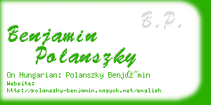 benjamin polanszky business card